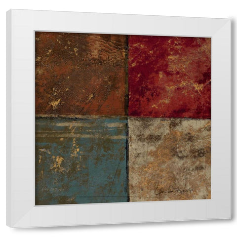 Building Blocks II White Modern Wood Framed Art Print by Kime, John