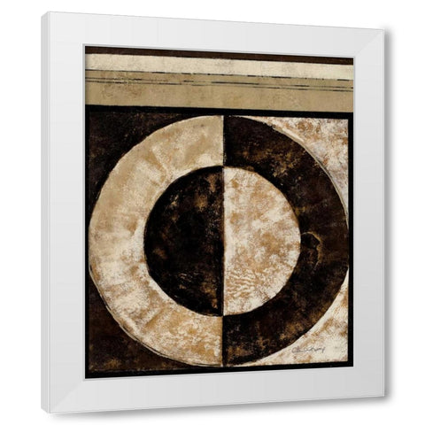 Eclipse II White Modern Wood Framed Art Print by Kime, John