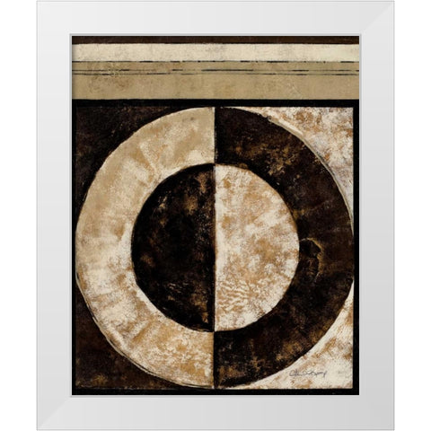 Eclipse II White Modern Wood Framed Art Print by Kime, John