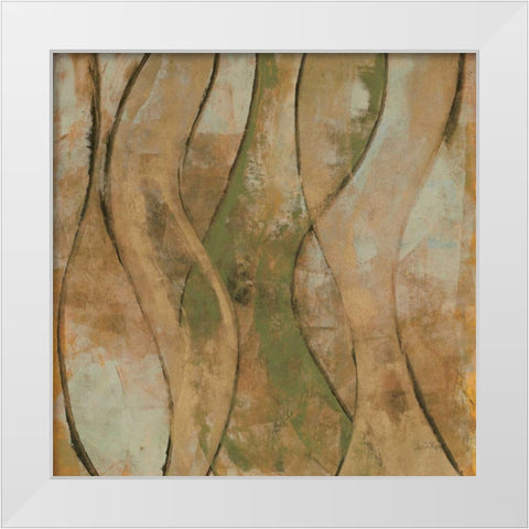 Dance of Love I White Modern Wood Framed Art Print by Kime, John