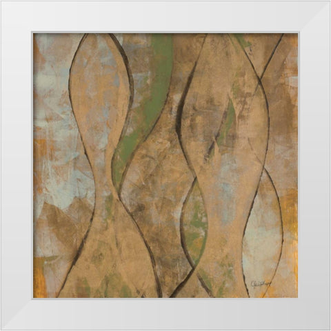 Dance of Love II White Modern Wood Framed Art Print by Kime, John