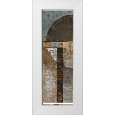 Geo Pattern I White Modern Wood Framed Art Print by Kime, John