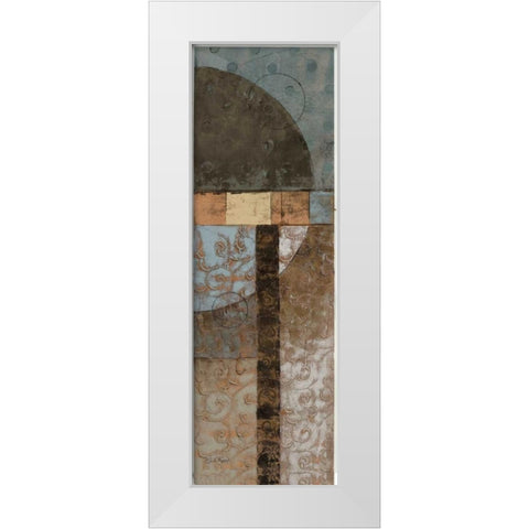 Geo Pattern II White Modern Wood Framed Art Print by Kime, John