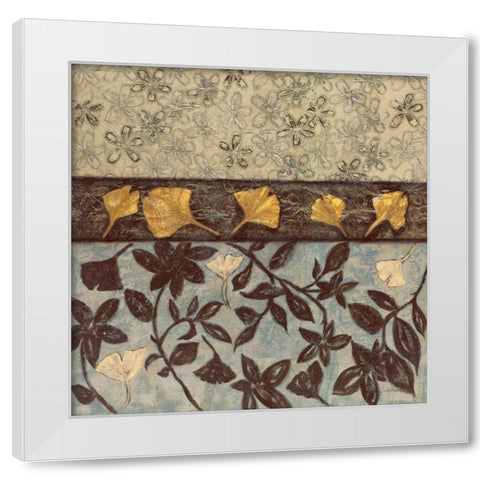 Earths Blanket II White Modern Wood Framed Art Print by Kime, John