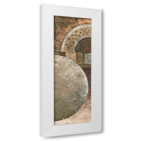 Around Town II White Modern Wood Framed Art Print by Kime, John