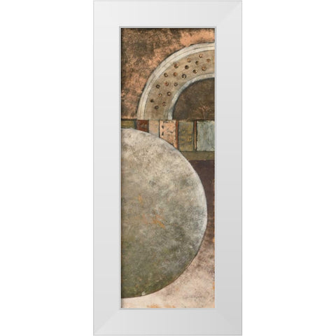Around Town II White Modern Wood Framed Art Print by Kime, John