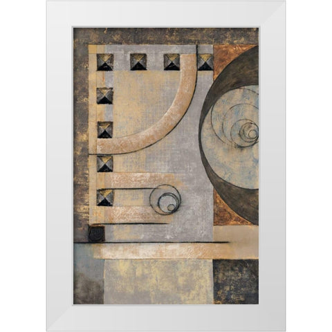 Connect the Dots I White Modern Wood Framed Art Print by Kime, John