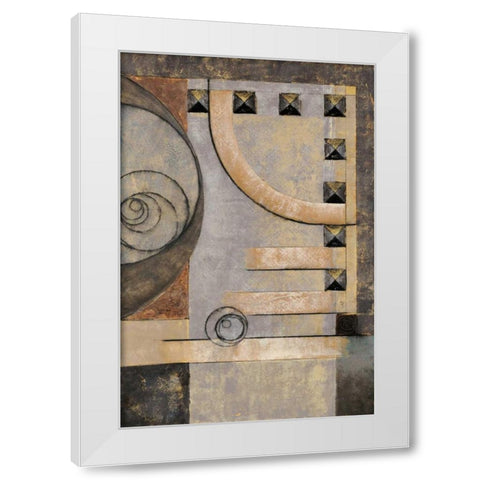 Connect the Dots II White Modern Wood Framed Art Print by Kime, John