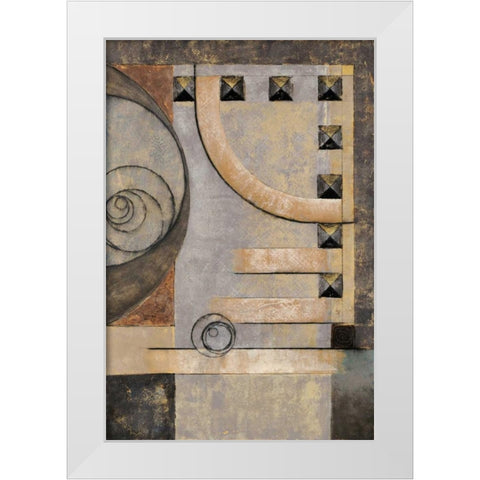 Connect the Dots II White Modern Wood Framed Art Print by Kime, John