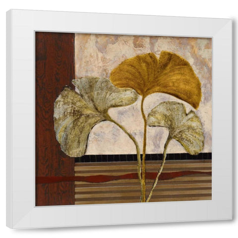 Urban Ginkgo I White Modern Wood Framed Art Print by Kime, John