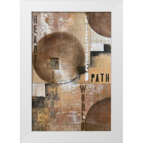 Concentration I White Modern Wood Framed Art Print by Kime, John