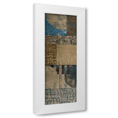 Bubble Structure I White Modern Wood Framed Art Print by Kime, John