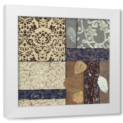 Earth Scramble II White Modern Wood Framed Art Print by Kime, John