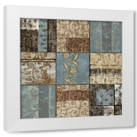 Structural Happiness II White Modern Wood Framed Art Print by Kime, John