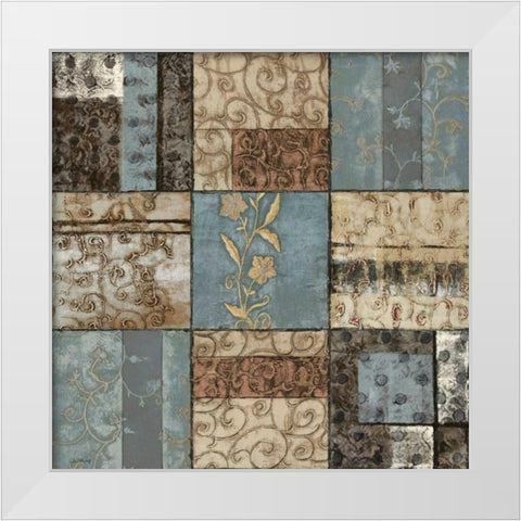 Structural Happiness II White Modern Wood Framed Art Print by Kime, John