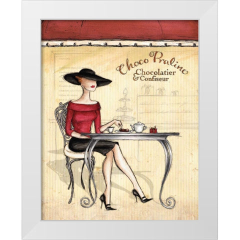 Femme Elegante I White Modern Wood Framed Art Print by Laliberte, Andrea