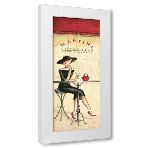 Cocktails White Modern Wood Framed Art Print by Laliberte, Andrea