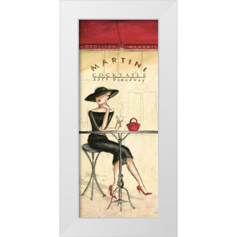 Cocktails White Modern Wood Framed Art Print by Laliberte, Andrea