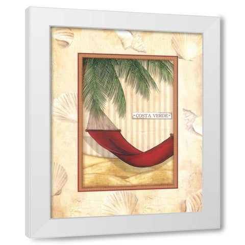 Parasol Club III White Modern Wood Framed Art Print by Laliberte, Andrea