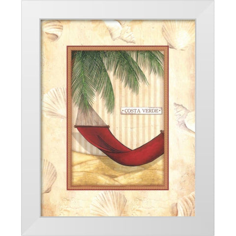 Parasol Club III White Modern Wood Framed Art Print by Laliberte, Andrea