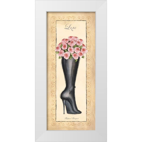 Fashion Bouquet I White Modern Wood Framed Art Print by Laliberte, Andrea