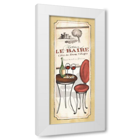 Vin Rouge White Modern Wood Framed Art Print by Laliberte, Andrea