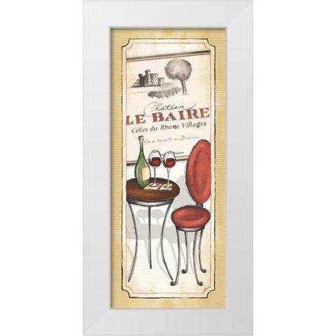Vin Rouge White Modern Wood Framed Art Print by Laliberte, Andrea
