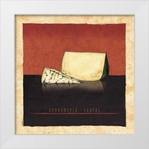 Cheeses III White Modern Wood Framed Art Print by Laliberte, Andrea