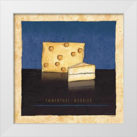 Cheeses IV White Modern Wood Framed Art Print by Laliberte, Andrea