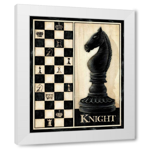 Classic Knight White Modern Wood Framed Art Print by Laliberte, Andrea