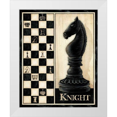 Classic Knight White Modern Wood Framed Art Print by Laliberte, Andrea