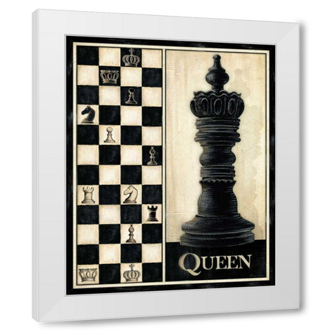 Classic Queen White Modern Wood Framed Art Print by Laliberte, Andrea