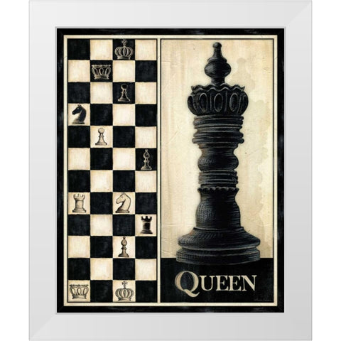 Classic Queen White Modern Wood Framed Art Print by Laliberte, Andrea