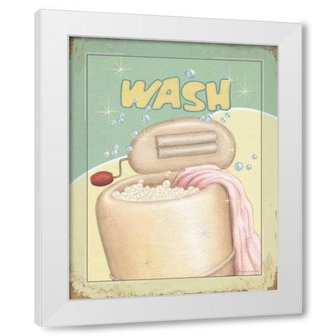 Wash White Modern Wood Framed Art Print by Laliberte, Andrea