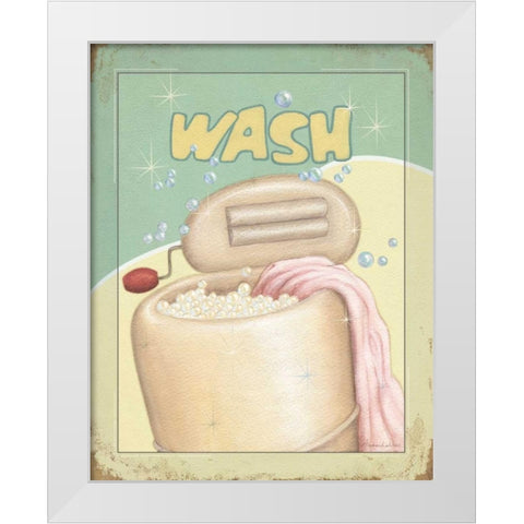 Wash White Modern Wood Framed Art Print by Laliberte, Andrea