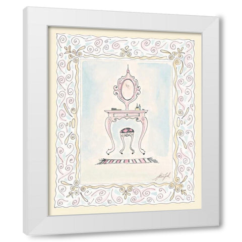 Toilette IV White Modern Wood Framed Art Print by Leal, Steve