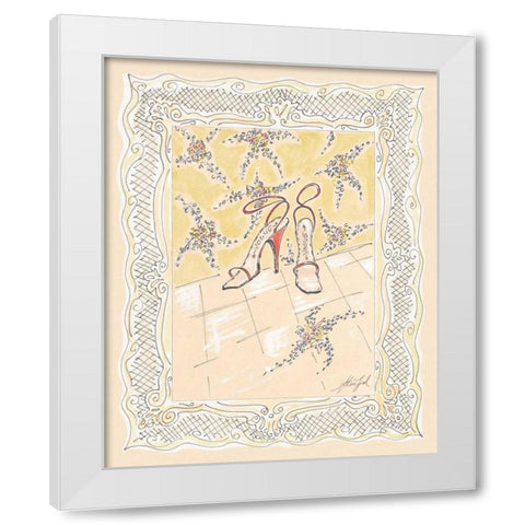 On the Town I White Modern Wood Framed Art Print by Leal, Steve