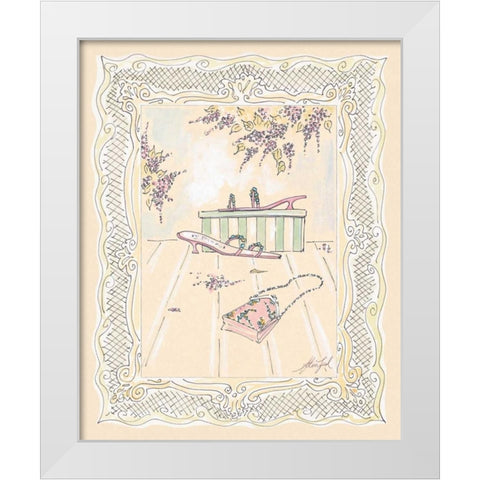 On the Town III White Modern Wood Framed Art Print by Leal, Steve