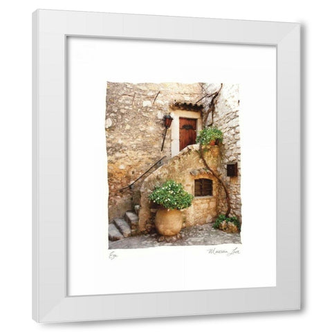 Eze White Modern Wood Framed Art Print by Love, Maureen