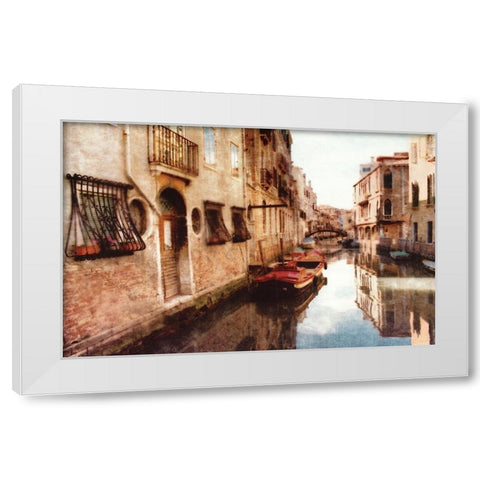 Venice at Rest - No Border White Modern Wood Framed Art Print by Love, Maureen