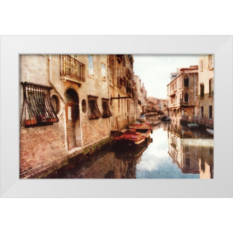 Venice at Rest - No Border White Modern Wood Framed Art Print by Love, Maureen