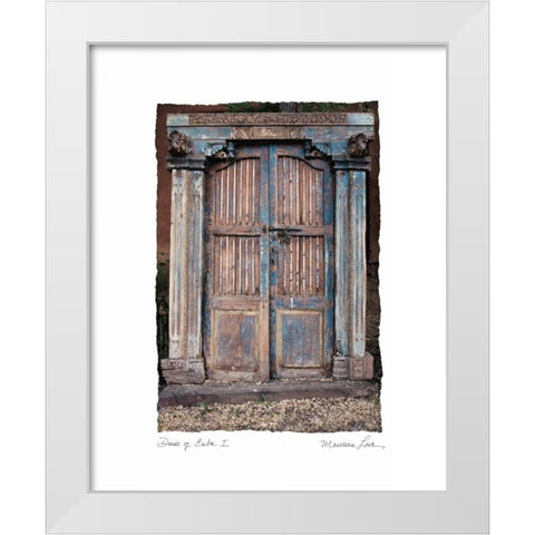 Doors of Cuba I White Modern Wood Framed Art Print by Love, Maureen