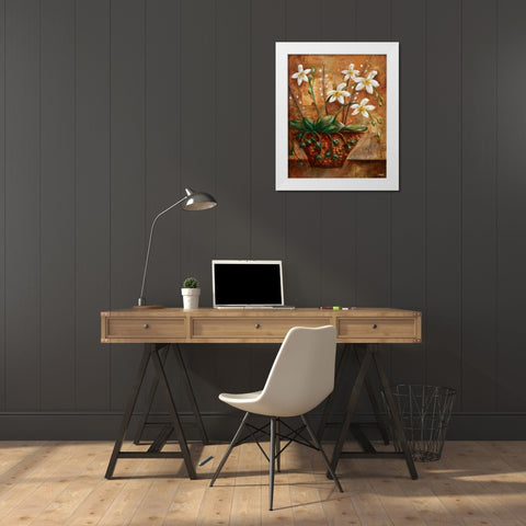 Copper Vessel I White Modern Wood Framed Art Print by Linza, Loretta