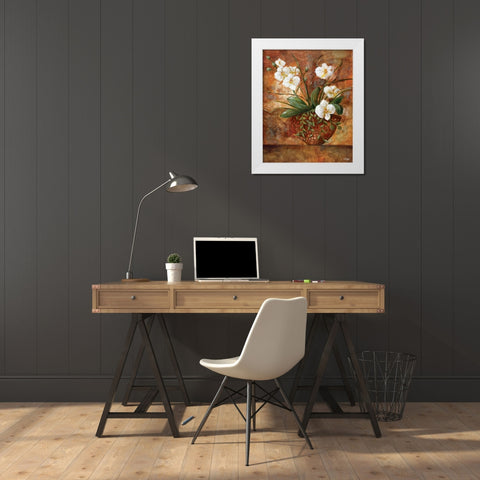 Copper Vessel II White Modern Wood Framed Art Print by Linza, Loretta