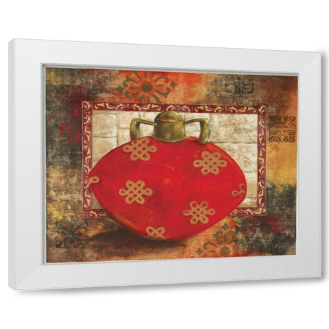 Eastern Wares I White Modern Wood Framed Art Print by Linza, Loretta