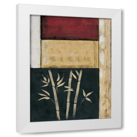 Bamboo I White Modern Wood Framed Art Print by Marque, Lucia