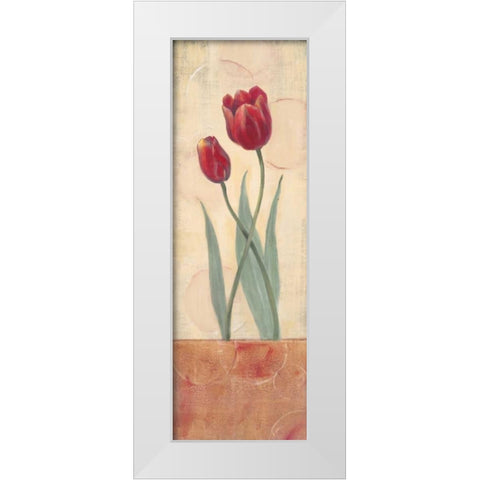 Circular Balance I White Modern Wood Framed Art Print by Marque, Lucia