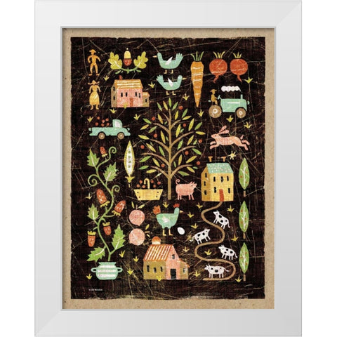 Farm to Table White Modern Wood Framed Art Print by McCollum, Sudi