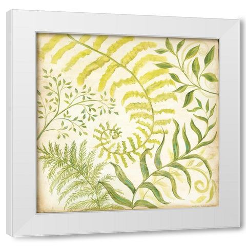 Fern Botanical I White Modern Wood Framed Art Print by McRostie, Kate