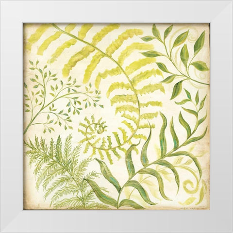 Fern Botanical I White Modern Wood Framed Art Print by McRostie, Kate